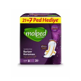 Molped Supernight Uzun 28'li Hijyenik Ped