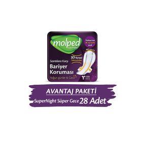 Molped Supernight Uzun 28'li Hijyenik Ped