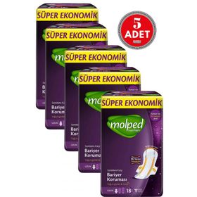 Molped Supernight Uzun 5x18 Adet Süper Ekonomik Ped