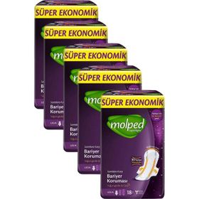 Molped Supernight Uzun 5x18 Adet Süper Ekonomik Ped