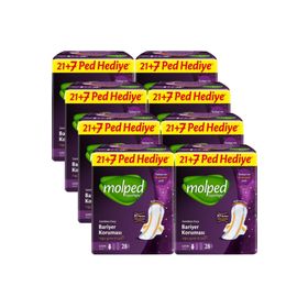Molped Supernight Uzun Dev Ekonomik Paketi 8x28 Adet Ped