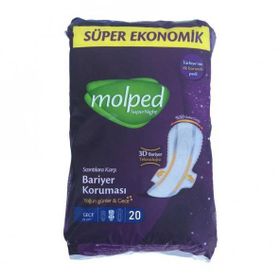 Molped Supernight Uzun Süper Ekonomik 20'li Hijyenik Ped