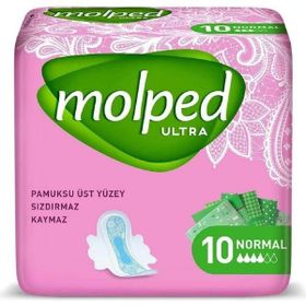 Molped Ultra 10'lu Kanatlı Normal Hijyenik Ped