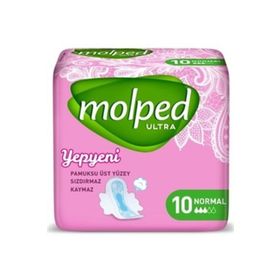Molped Ultra 10'lu Kanatlı Normal Hijyenik Ped