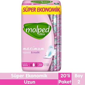 Molped Ultra Anatomik 20 Adet Uzun Ped