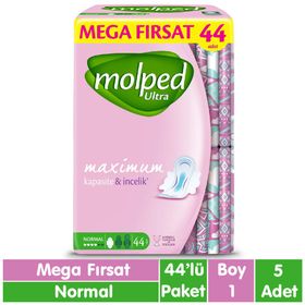 Molped Ultra Anatomik Mega Fırsat Normal 44x5 220 Adet Ped