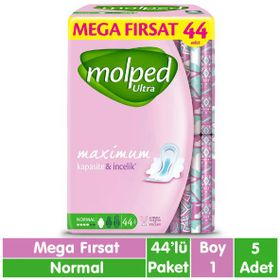 Molped Ultra Anatomik Mega Fırsat Normal 44x5 220 Adet Ped