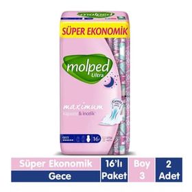 Molped Ultra Gece 16x2 Adet Ped