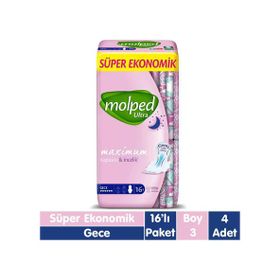 Molped Ultra Gece 16x4 Adet Ped