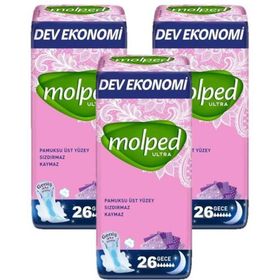 Molped Ultra Gece 26'lı Hijyenik Ped