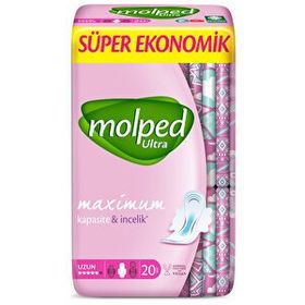 Molped Ultra Kuruluk Uzun Süper Ekonomik 20 Adet Hijyenik Ped