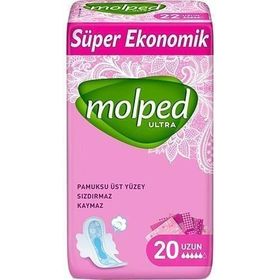 Molped Ultra Uzun Süper Eko 20'li Hijyenik Ped