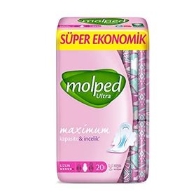 Molped Ultra Uzun Süper Eko 20'li Hijyenik Ped