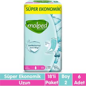 Molped Uzun 18x6 108 Adet Süper Ekonomik Ped