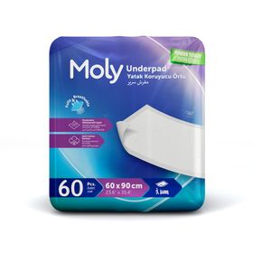 Moly 60x90 cm 60 Adet Yatak Koruyucu Örtü