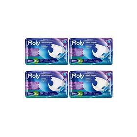 Moly Bel Bantlı 7 Damla XL 4x30 Adet Hasta Bezi