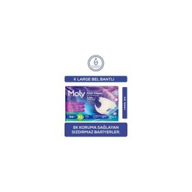 Moly Bel Bantlı 7 Damla XL 4x30 Adet Hasta Bezi