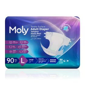Moly Bel Bantlı Large 90 Adet Hasta Bezi