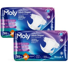 Moly Bel Bantlı Medium 60 Adet Hasta Bezi