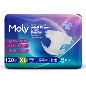 Moly Bel Bantlı XL 120 Adet Hasta Bezi