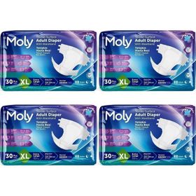 Moly Bel Bantlı XL 120 Adet Hasta Bezi