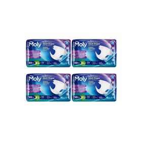 Moly Bel Bantlı XL 120 Adet Hasta Bezi