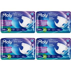 Moly Bel Bantlı XL 120 Adet Hasta Bezi