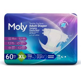 Moly Bel Bantlı XL 60 Adet Hasta Bezi