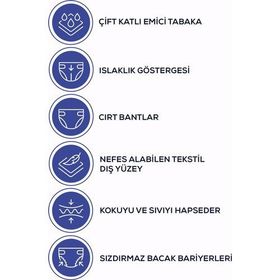 Moly Bel Bantlı XL 60 Adet Hasta Bezi