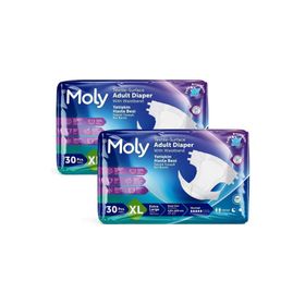 Moly Bel Bantlı XL 60 Adet Hasta Bezi