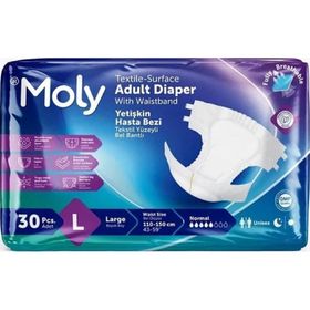 Moly Belbantlı Büyük Boy 30 Adet Hasta Bezi