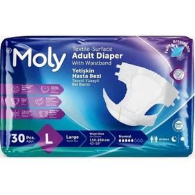 Moly Belbantlı Büyük Boy 30 Adet Hasta Bezi