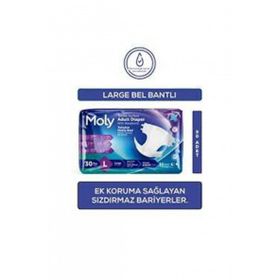 Moly Belbantlı Large 30 Adet Hasta Bezi