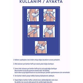 Moly Tekstil Yüzeyli Large Belbantlı 60 Adet Hasta Bezi