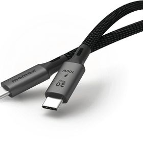 Momax DC31D Elite 100W Usb-C Usb3.2 Gen 2x2 20 Gbps Siyah Kablo