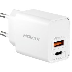 Momax UM13EUD 20W Beyaz Oneplug 2-Port Hızlı Şarj Cihazı