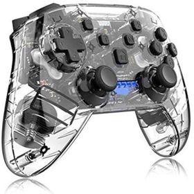Momen Nintendo Switch Pro Controller Kablosuz Şeffaf Oyun Kolu