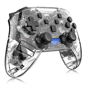 Momen Nintendo Switch Pro Controller Kablosuz Şeffaf Oyun Kolu