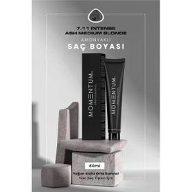 Momentum 7.11 Intense Ash Medium Blonde Amonyaklı 60 ml Saç Boyası