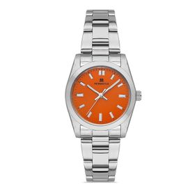Momentus CW136S-14SS Gri Turuncu Kadın Kol Saati