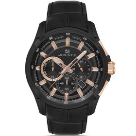 Momentus SM102B-04BR Siyah Erkek Kol Saati