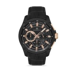 Momentus SM102B-04BR Siyah Erkek Kol Saati