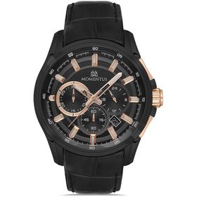 Momentus SM102B-04BR Siyah Erkek Kol Saati