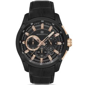 Momentus SM102B-04BR Siyah Erkek Kol Saati