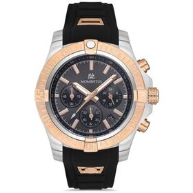 Momentus SM365T-05BR Siyah Rose Gold Erkek Kol Saati