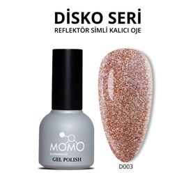 Momo D003 Kahverengi 10 ml Disko Kalıcı Oje