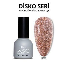Momo D003 Kahverengi 10 ml Disko Kalıcı Oje