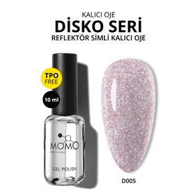 Momo D005 Pembe 10 ml Disko Kalıcı Oje