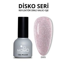 Momo D005 Pembe 10 ml Disko Kalıcı Oje