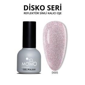 Momo D005 Pembe 10 ml Disko Kalıcı Oje
